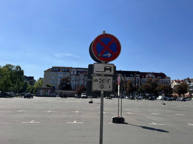 Blücherplatz Kiel Partial closure May 25, 2022 No parking Weekly market