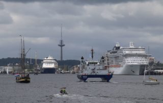 Ships on the Kiel Fjord