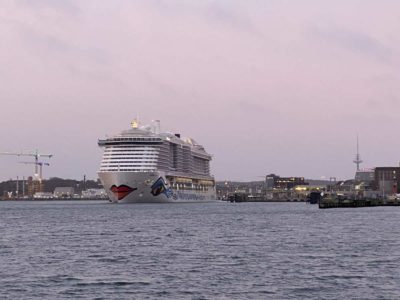 Cruise ship AIDAcosma at the Ostseekai Kiel