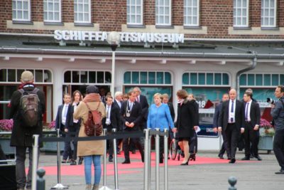 Angela Merkel & Kiels Oberbürgermeister Ulf Kämpfer Tag der Deutschen Einheit 2019 in Kiel