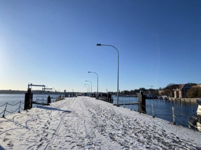 Blücherbrücke Winter in Kiel