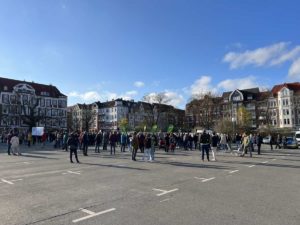 Blücherplatz Kiel Robert Habeck Wahlkampfveranstaltung
