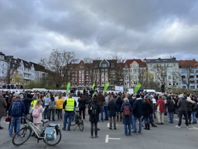 Blücherplatz Wahlkampf Bündnis 90 /Die Grünen Kiel 14.4.2022