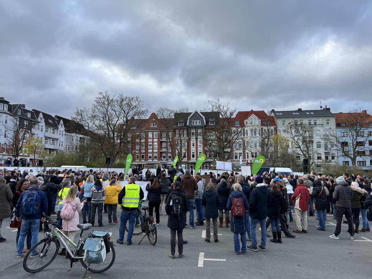 Bluecherplatz Wahlkampf Buendnis 90 Die Gruenen Kiel 14 4 2022 We Love Kiel 0651