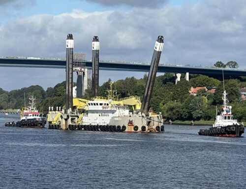 Largest dredger in the world “Magnor” towed through the Kiel Canal on August 16, 2023
