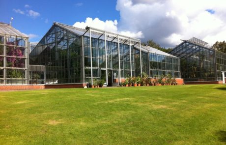 Greenhouses at the Botanical Garden in Kiel