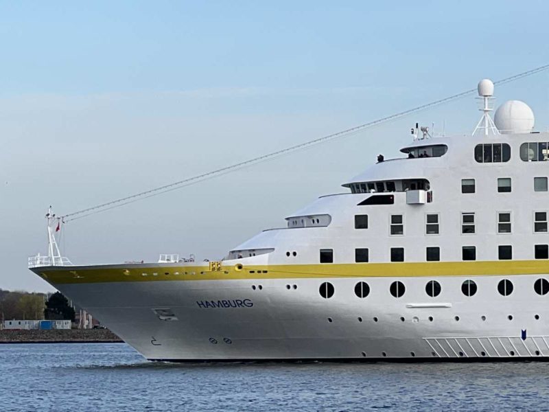 Bow MS Hamburg cruise ship