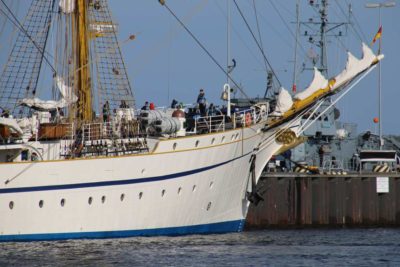 Gorch Fock in Kiel Segelschulschiff Deutsche Marine