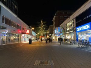 Einkaufsstraße Holstenstraße Kiel November 2021