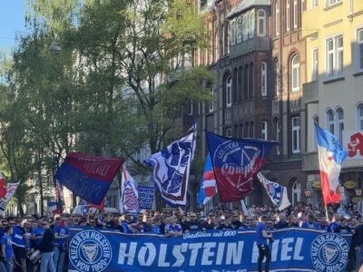 Fanmarsch Holstein Kiel Fans Holtenauer Straße