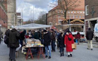 Flea market Kiel city center Fleethörn 3.4.2022