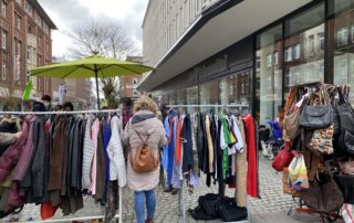 Kieler Innenstadt Flohmarkt am 3.4.2022