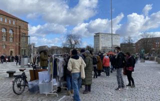 Flea market Kieler Rathausplatz on April 3rd, 2022