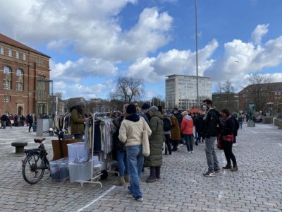 Flea market Kieler Rathausplatz on April 3rd, 2022