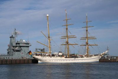 Gorch Fock im Marinestützpunkt Kiel-Wik