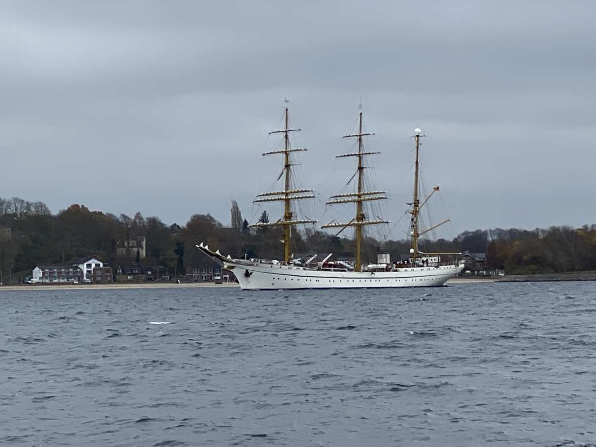 Gorch Fock in the Kiel Fjord