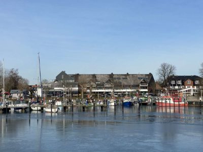 Winter in the port of Ostseebad Strande
