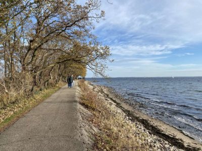 Autumn walk on the Baltic Sea near Bülk