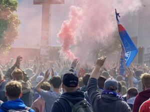 Holsteinstadion Kiel - Darmstadt Fans 23.05.2021