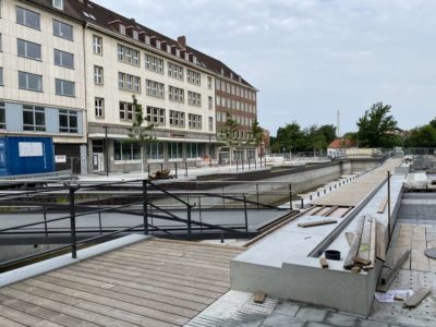 Kleiner Kiel Kanal Holstenbrücke Baustelle