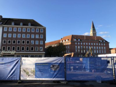 Holstenbrücke Ecke Kehdenstraße Baustelle Kleiner Kiel-Kanal am 29.10.2019