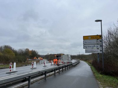 Holtenauer Hochbrücke B 503 Richtung Kiel-Wik