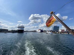 Kiel harbor Schwedenkai and Norwegenkai