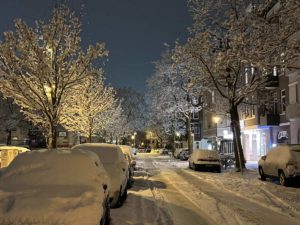 Winter in Kiel Schnee am 16.12.2022