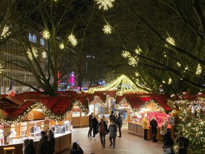Kiel Christmas market on Holstenplatz