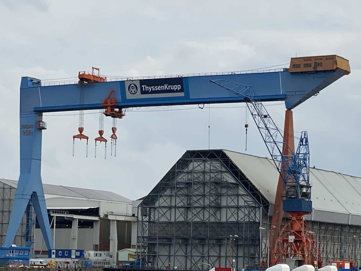 ThyssenKrupp Marine Systems shipyard Kiel (TKMS)