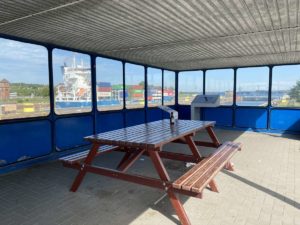 Nord-Ostsee-Kanal Aussichtsplattform Kiel-Wik