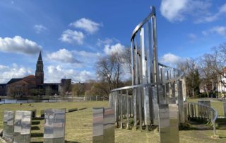 Kieler Innenstadt Skulptur Wind-Licht-Objekt
