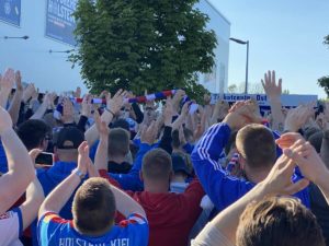 Relegation game Holstein Kiel - 1. FC Cologne at the Holstein Stadium