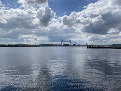 Kiel Fjord and TKMS shipyard