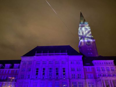 Rathausturm Kiel Kieler Lichtermeer 2021