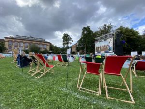 Kieler Schlossgarten Großbildleinwand Kieler Woche 2020