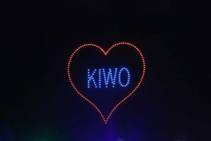 Drohnenshow Kieler Woche Feuerwerk 2021 KIWO Herz