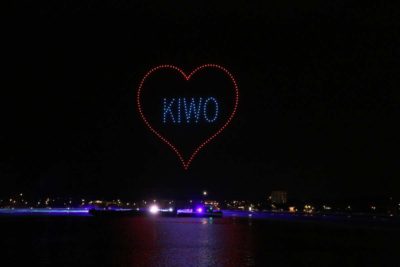 Drohnenshow Kieler Woche Feuerwerk 2021 KIWO Herz
