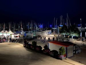 Kieler Woche 2021 Olympiahafen Schilksee am Abend