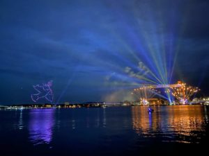 Kieler Woche Feuerwerk 2022 Friedenstaube Drohnenshow
