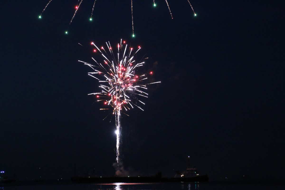 Kiel Week Sailing fireworks Schilksee June 21, 2022 Kiel Fjord