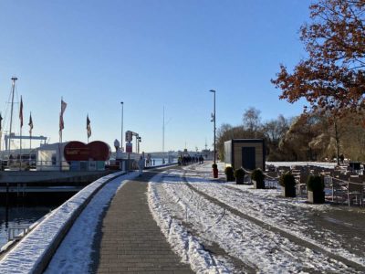 Kiellinie Höhe Blücherbrücke Dezember 2021