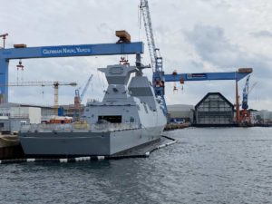 Corvette Israel Navy Ship at TKMS in Kiel