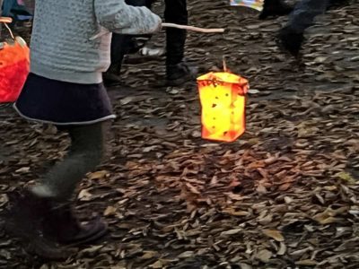 Laternenumzug bunte Laterne