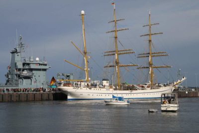 Naval base Kiel-Wik Sailing training ship Gorch Fock