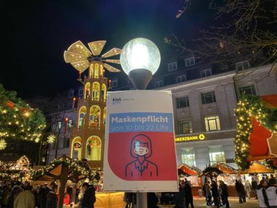 Maskenpflicht Weihnachtsmarkt Kiel 2021
