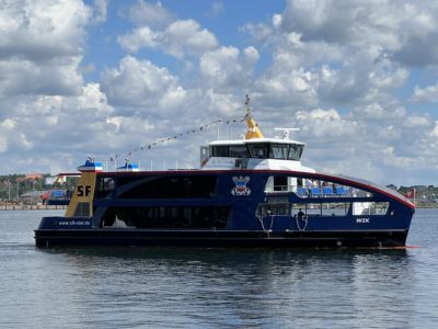 MS Wik ferry maiden voyage Kieler Förde 28.6.2022