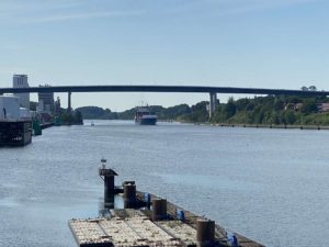 Kiel Canal Holtenau high bridges