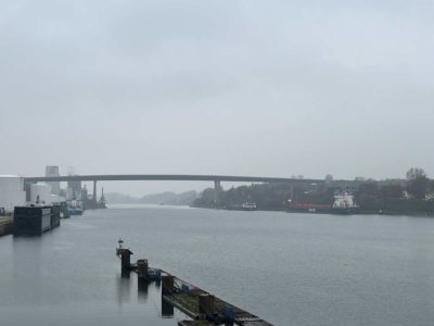 Kiel Canal and Holtenau High Bridge