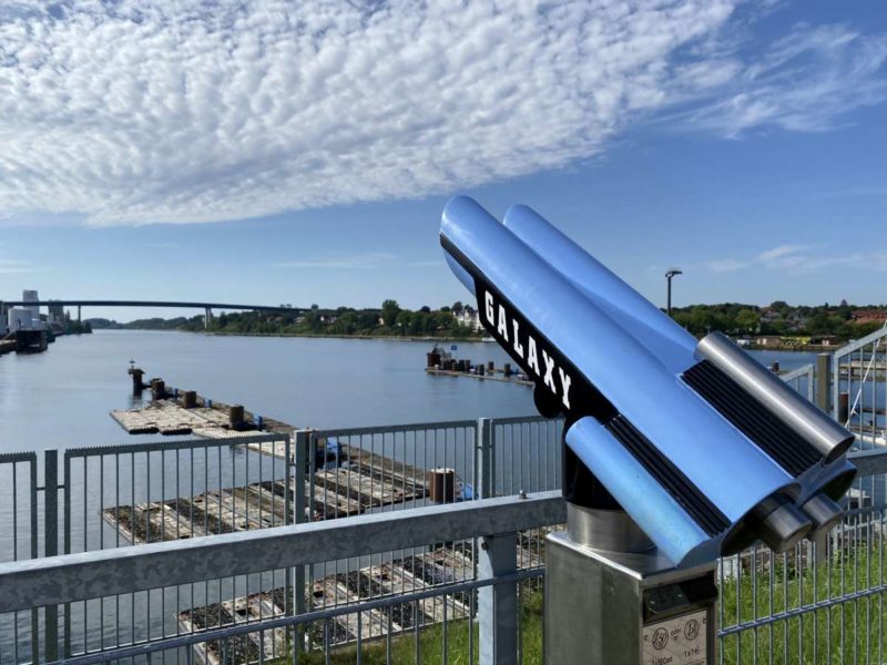 Kiel Canal Kiel-Wik viewing platform lock system